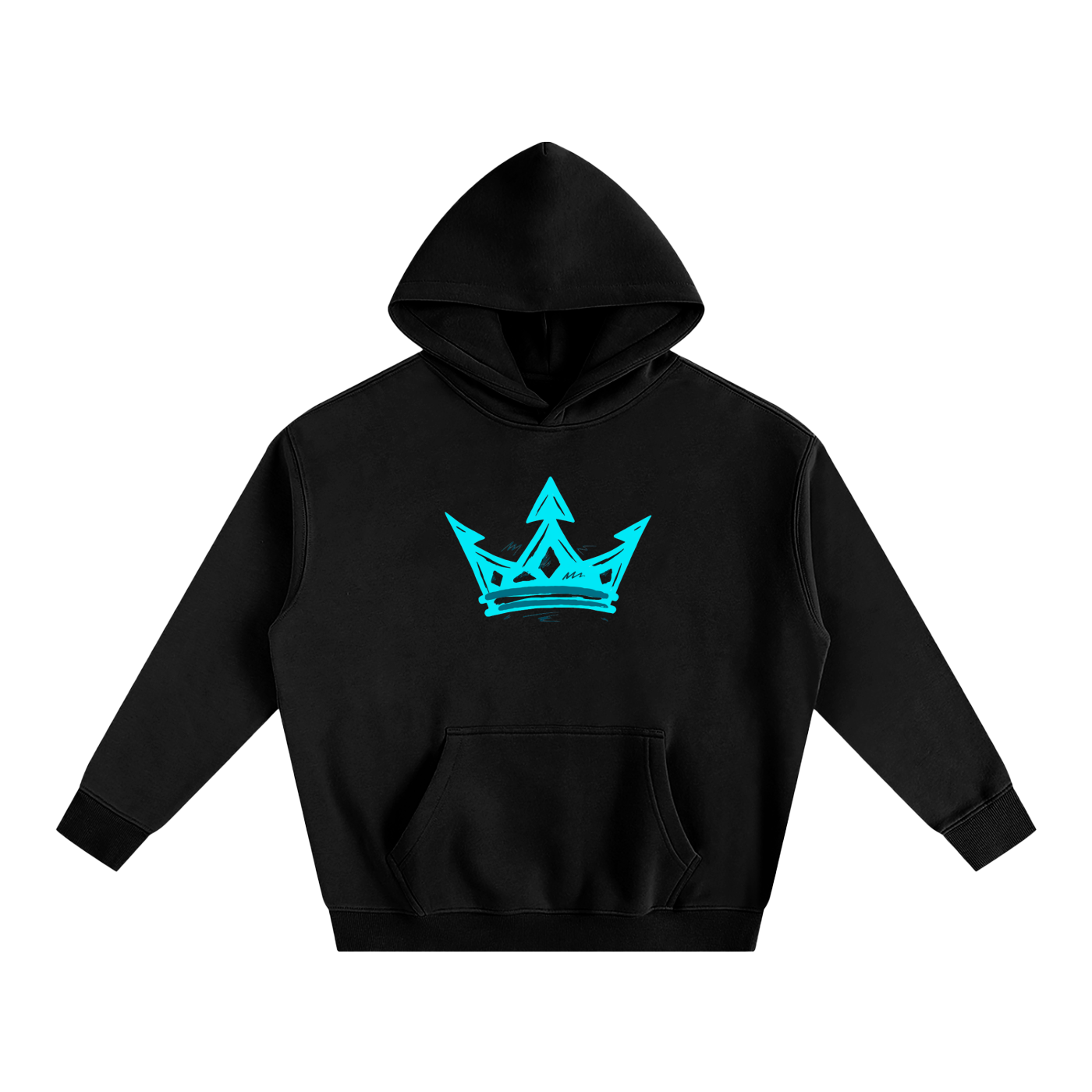 "KING HOODIE"Oversize Fleeced Hoodie