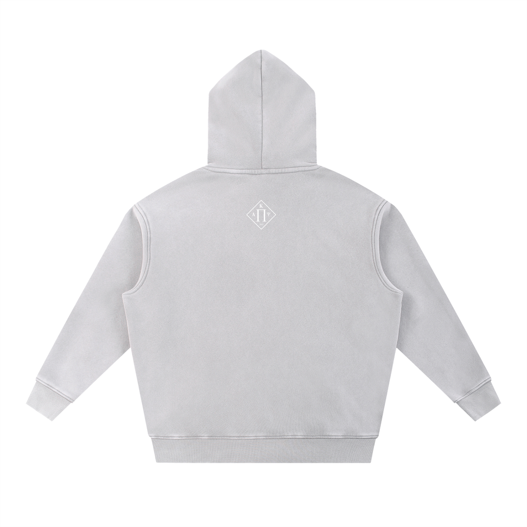 Grand Pi Snow Wash Fleece Oversize Hoodie