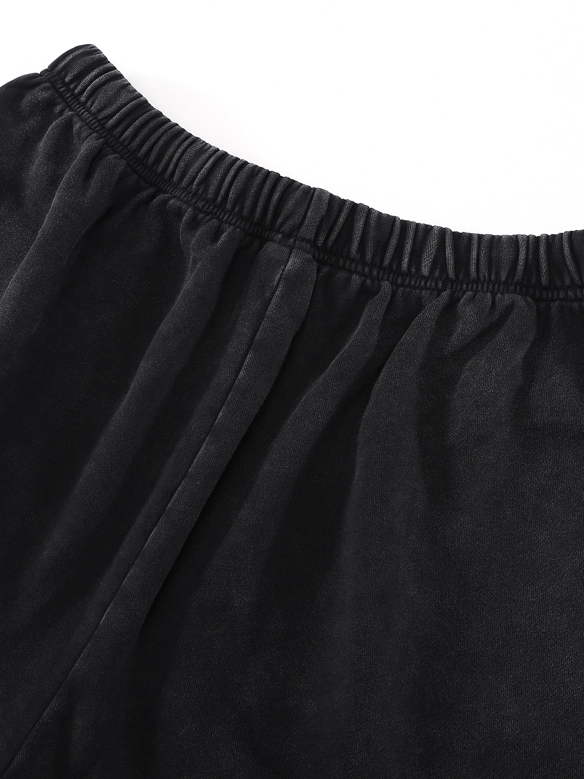 "Grand Pi Vipers" Snow Washed Raw Hem Shorts