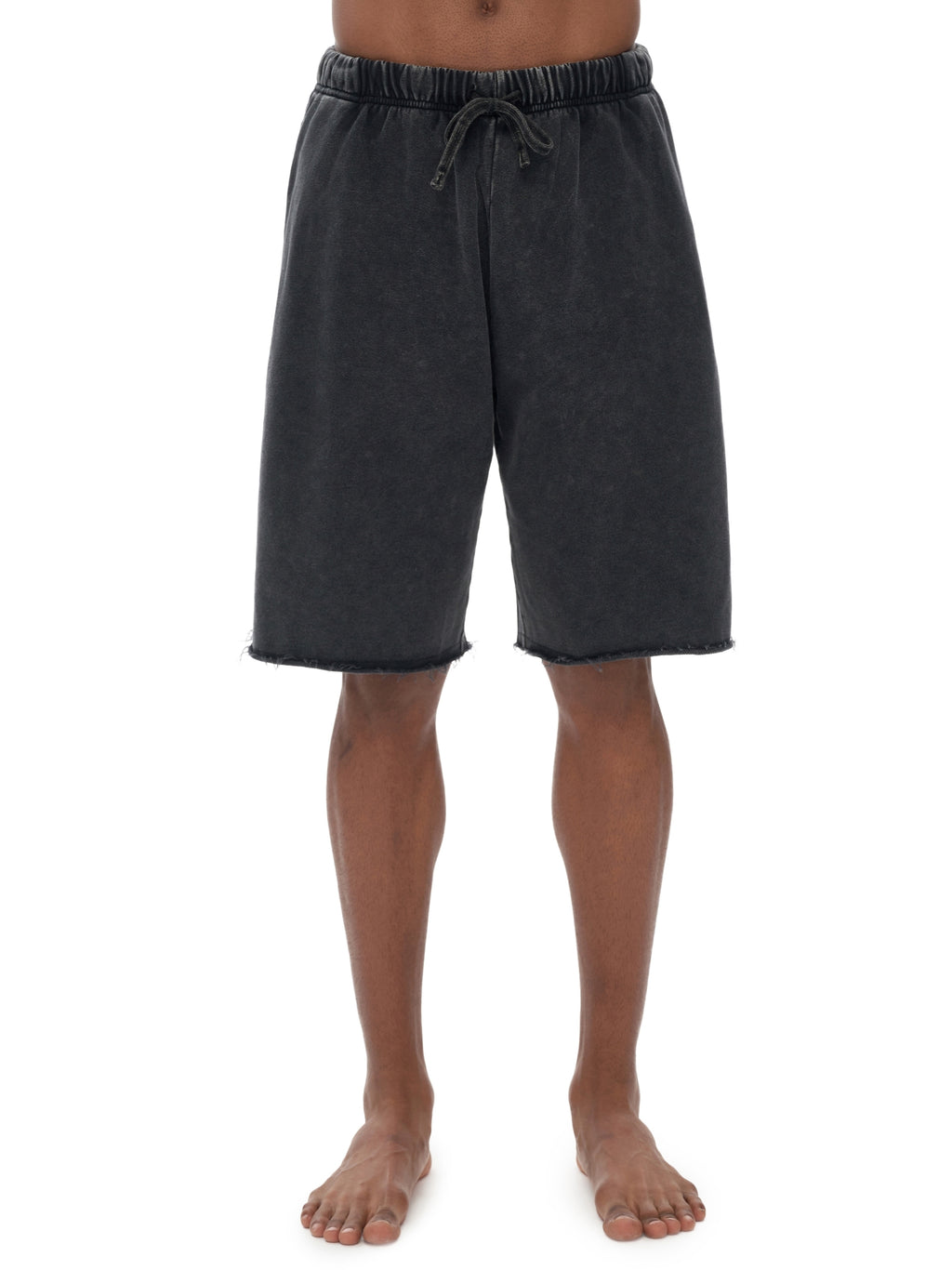 "Grand Pi Vipers" Snow Washed Raw Hem Shorts