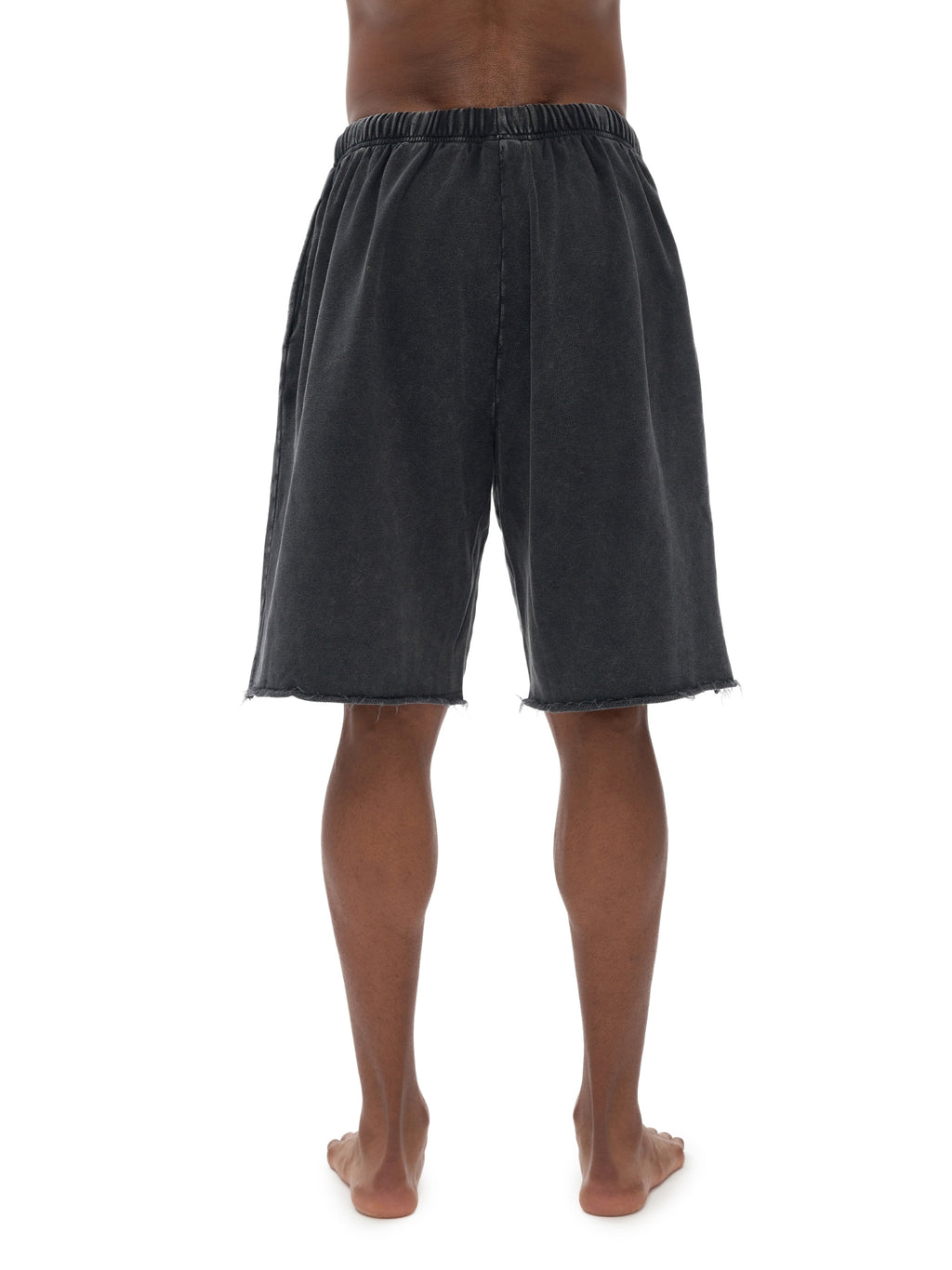 "Grand Pi Vipers" Snow Washed Raw Hem Shorts