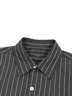 "1921" Striped Boxy Button-Up Shirt