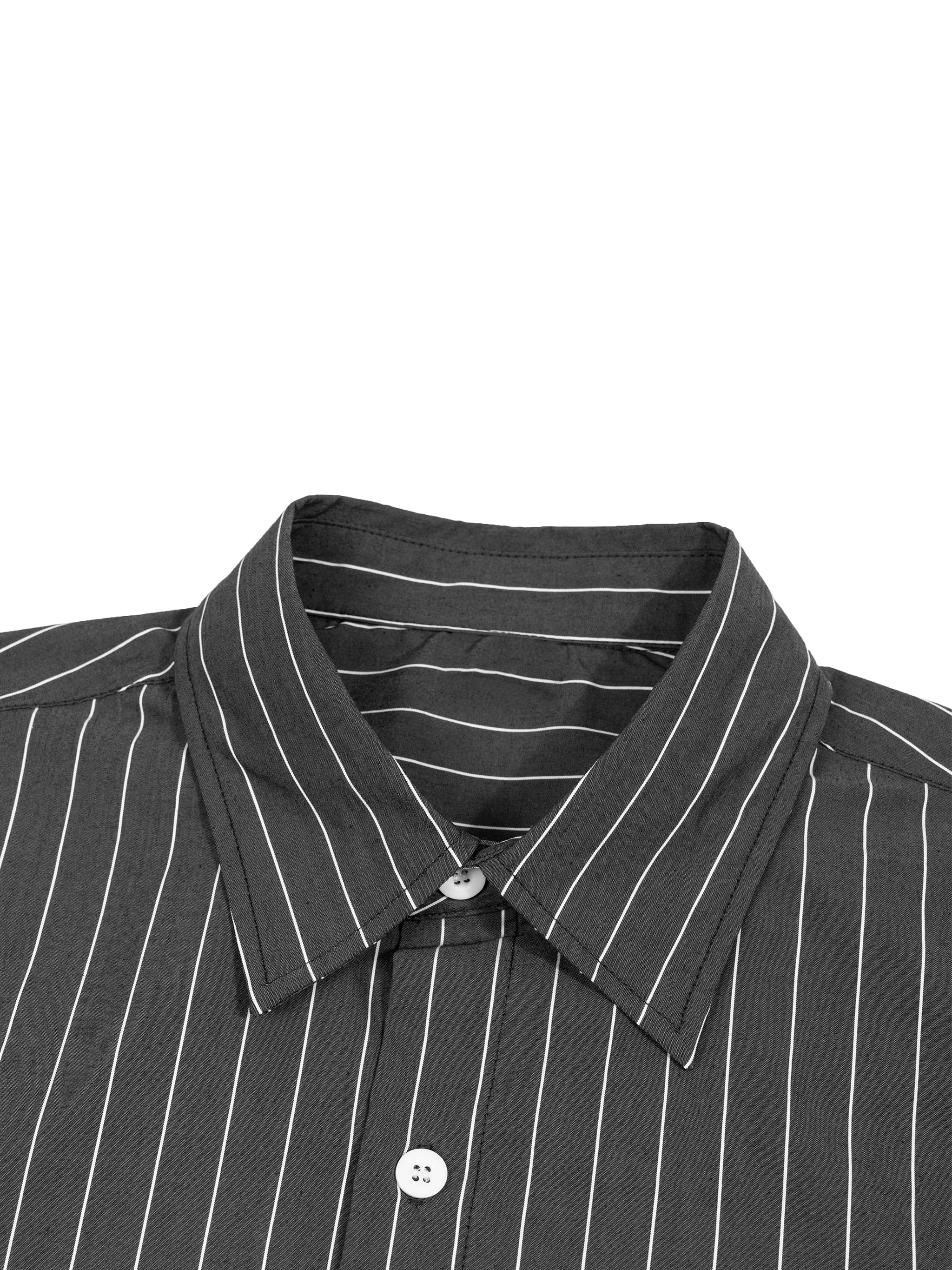 "1921" Striped Boxy Button-Up Shirt