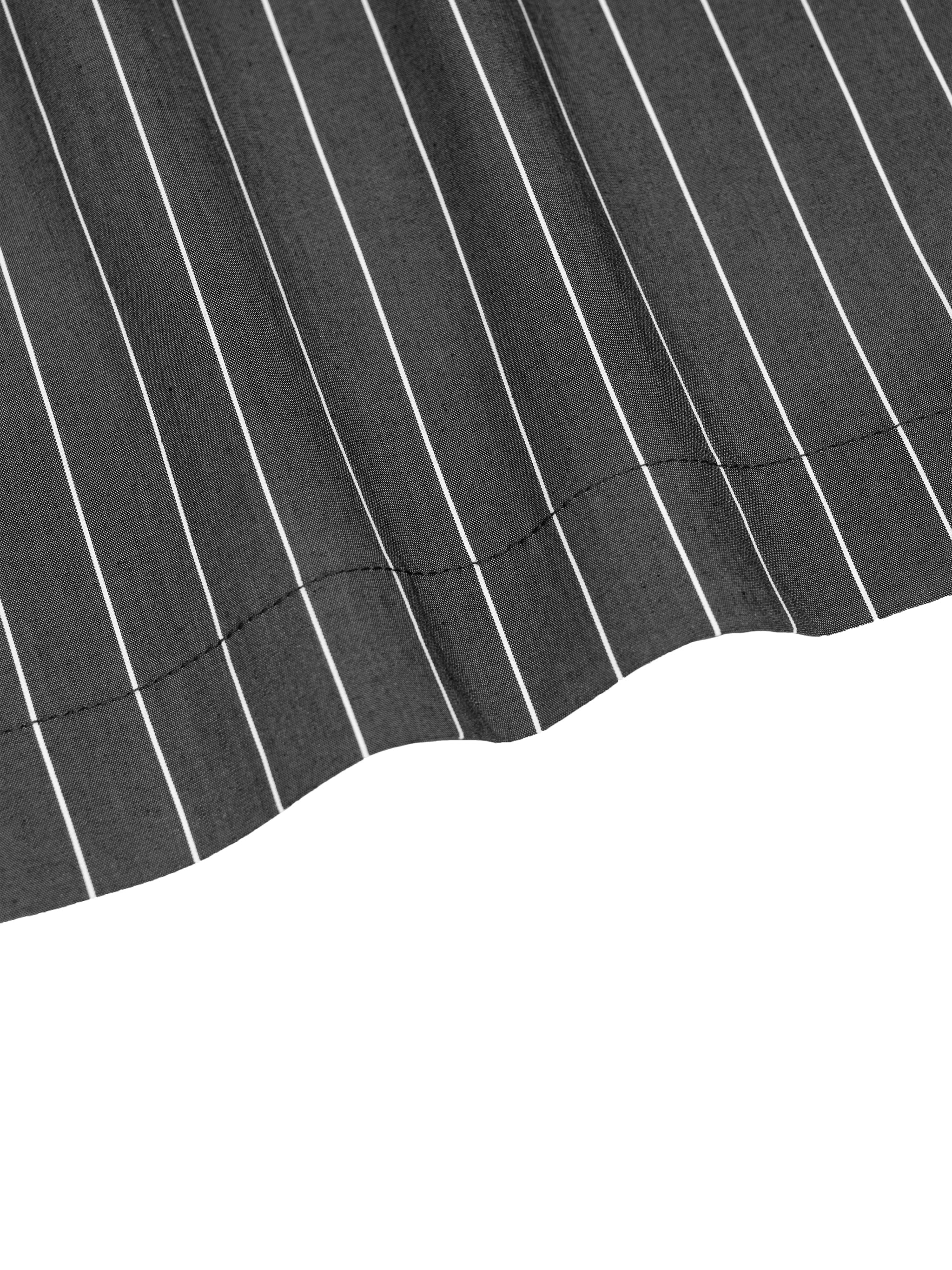 "1921" Striped Boxy Button-Up Shirt