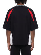 AD17  Color Block V-Neck T-Shirt